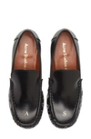 Acne Studios Block-heel Leather Loafers In Black