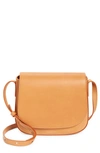 Mansur Gavriel Classic Leather Crossbody In Cammello