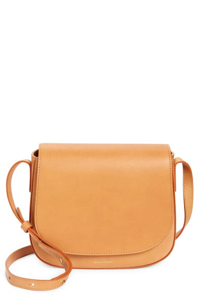 Mansur Gavriel Classic Leather Crossbody In Cammello/warm Gold