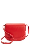 Mansur Gavriel Classic Mini Flap Crossbody In Mela/warm Gold