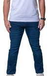 Maceoo Torn Stretch Denim Jeans In Blue