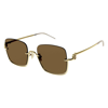 Gucci Gg1279s 002 Square Sunglasses In Brown / Gold