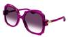 GUCCI GUCCI VIOLET GRADIENT IRREGULAR LADIES SUNGLASSES GG1431S 003 57