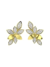 MARCHESA WILD FLOWER YELLOW GOLD EARRINGS