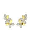 MARCHESA WILD FLOWER YELLOW GOLD EARRINGS