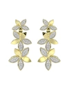 MARCHESA WILD FLOWER YELLOW GOLD EARRINGS