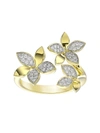 MARCHESA WILD FLOWER YELLOW GOLD RING