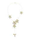 MARCHESA WILD FLOWER YELLOW GOLD Y NECKLACE