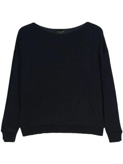 Roberto Collina Sweaters In Blue