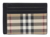 Burberry Vintage Checkered Zip Card Case In Archive Beige