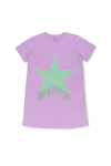 Stella Mccartney Kids Teen Girls Purple Cotton Star Dress In Purple