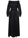 Max Mara Off The Shoulder Wool Dress