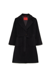 MAX&AMP;CO. BELTED SINGLE-BREASTED LONG SLEEEVD COAT