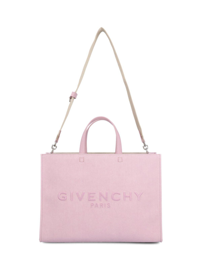 Givenchy Medium Canvas G-tote In Pink