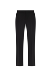 Moschino Wide-leg Wool Blend Crepe Pants With Central Pleat