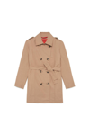 MAX&AMP;CO. BELTED DOUBLE-BREASTED LONG SLEEVED COAT