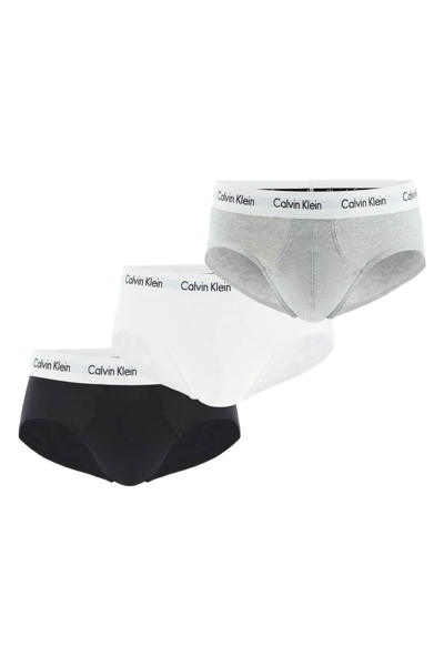 Calvin Klein Tri-pack Underwear Briefs  In Gray
