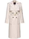 PINKO BELTED DOUBLE-BREASTED TRENCH COAT