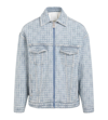 Givenchy Light Blue Cotton Jacket In Light Blue