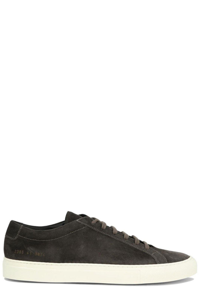 Common Projects Suede Low-top Achilles Sneakers In Black