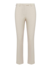 's Max Mara High Waist Straight Leg Trousers In Ecru Neutro