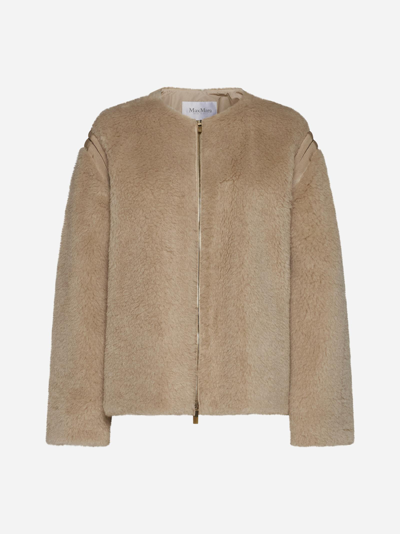 MAX MARA PANNO TEDDY FABRIC JACKET