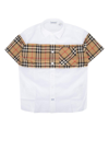 BURBERRY CHECK PATTERN SHORT-SLEEVED SHIRT