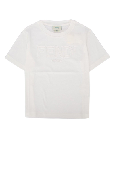 Fendi Kids' Jersey Tulle T-shirt