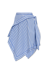 Jw Anderson Striped Cotton Asymmetric Midi Skirt