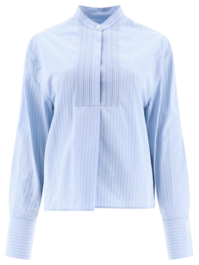 Jil Sander Thursday Striped Buttoned Shirt In Blue