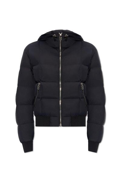 Dsquared2 Zipped Hooded Down Jacket In Black