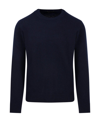 Roberto Collina Crewneck Knitted Sweater In Navy