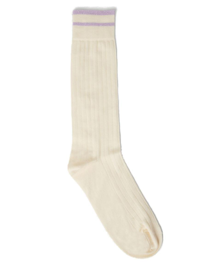 Marni Yellow Striped Socks