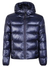 Aspesi Budd Funnel-neck Jacket In Blu