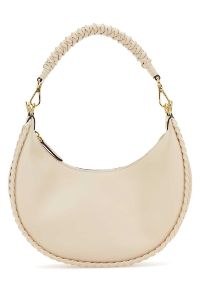 Fendi Graphy Small Shoulder Bag In White