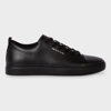 Ps By Paul Smith Black Leather Lee Sneakers In Black