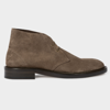 PAUL SMITH KHAKI SUEDE 'KEW' BOOTS BROWN