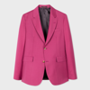 PAUL SMITH TAILORED-FIT PINK WOOL-MOHAIR BLAZER