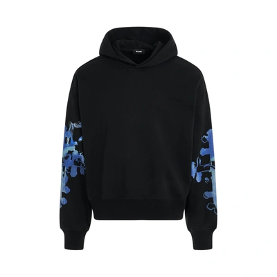 We11 Done Black Printed Hoodie