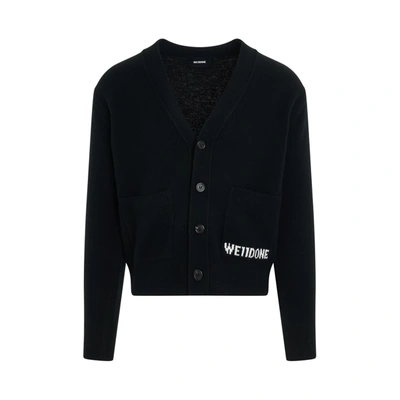 We11 Done Black Pocket Cardigan