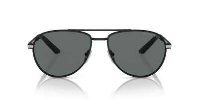 Prada Eyewear Aviator Sunglasses In Black