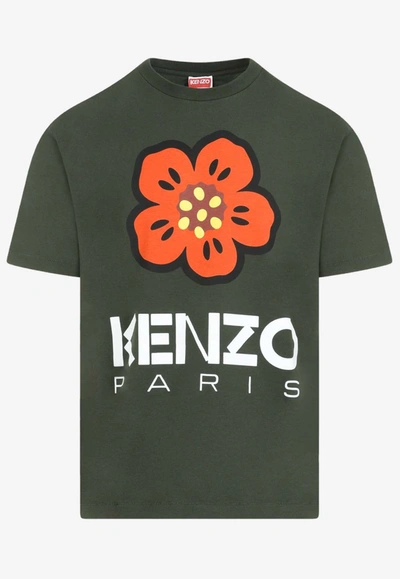 Kenzo T-shirt In Kaki Fonce