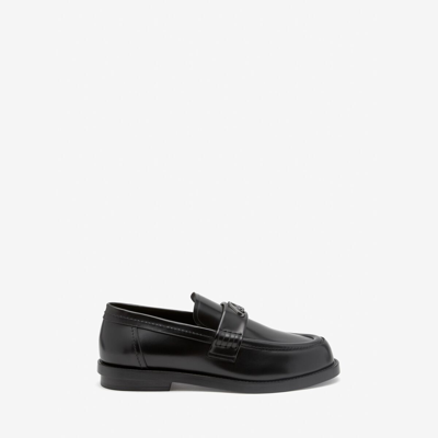 Alexander Mcqueen Textured Derby Shoes In Black