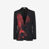 ALEXANDER MCQUEEN ORCHID SINGLE-BREASTED JACKET