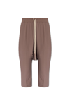 RICK OWENS RICK OWENS DROPPED CROTCH DRAWSTRING CROPPED TROUSERS