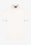 Brioni Men's Cotton Polo Shirt For Ss24 In Cream