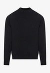 Jil Sander Black Crewneck Sweater In Black