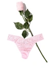Hanky Panky Signature Lace Original Rise Thong Rose Bliss Pink In Pink
