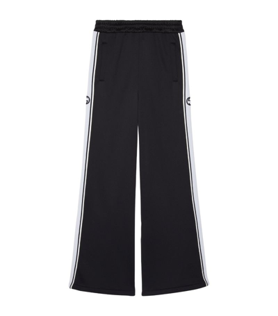 Gucci Side-stripe Sweatpants In Black