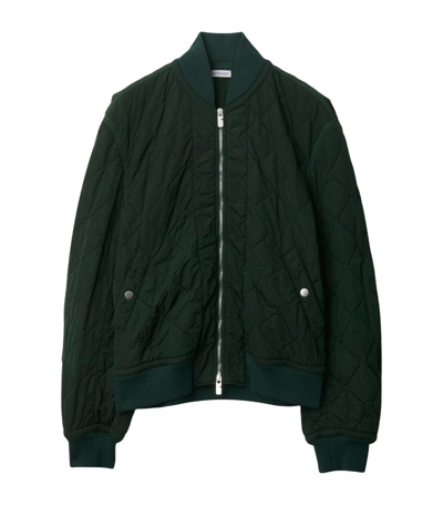 Burberry Quilted Jacket In Green